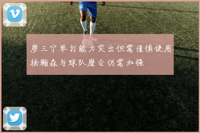 廖三宁单打能力突出但需谨慎使用杨瀚森与球队磨合仍需加强